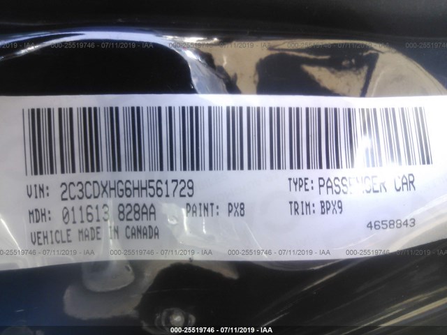 Photo 8 VIN: 2C3CDXHG6HH561729 - DODGE CHARGER 