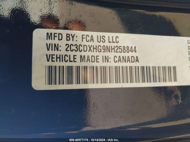 Photo 8 VIN: 2C3CDXHG9NH258844 - DODGE CHARGER 