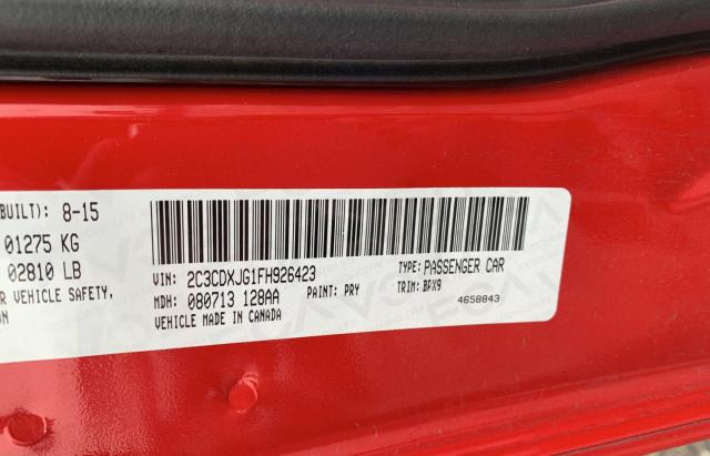 Photo 9 VIN: 2C3CDXJG1FH926423 - DODGE CHARGER 