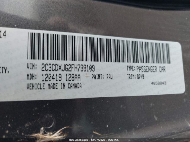 Photo 8 VIN: 2C3CDXJG2FH739109 - DODGE CHARGER 