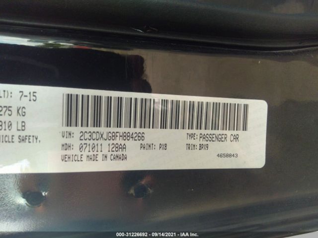 Photo 8 VIN: 2C3CDXJG8FH884266 - DODGE CHARGER 