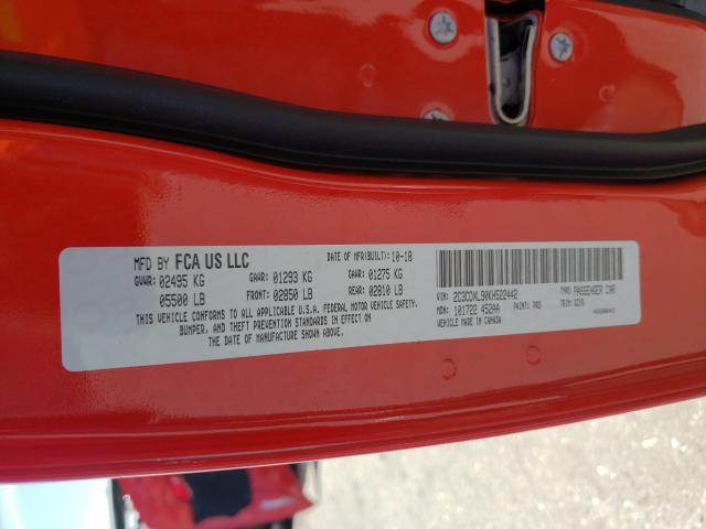 Photo 9 VIN: 2C3CDXL90KH522442 - DODGE CHARGER SR 