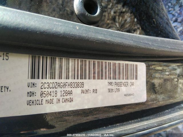 Photo 8 VIN: 2C3CDZAG0FH833839 - DODGE CHALLENGER 