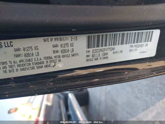 Photo 8 VIN: 2C3CDZAG3FH775340 - DODGE CHALLENGER 