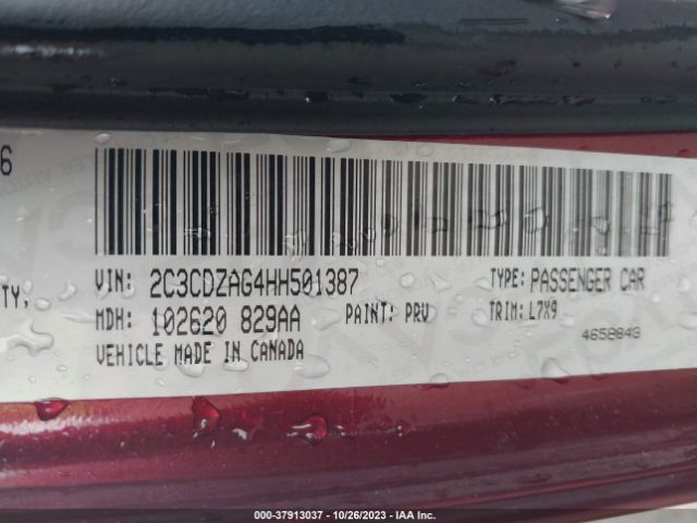 Photo 8 VIN: 2C3CDZAG4HH501387 - DODGE CHALLENGER 