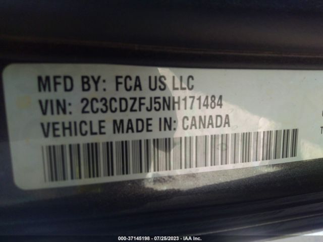 Photo 8 VIN: 2C3CDZFJ5NH171484 - DODGE CHALLENGER 