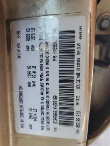 Photo 11 VIN: 2C3HE66G1XH228160 - CHRYSLER 300M 