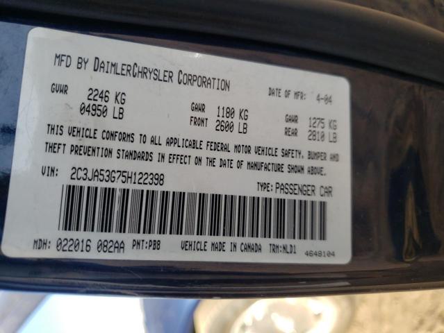 Photo 9 VIN: 2C3JA53G75H122398 - CHRYSLER 300 TOURIN 