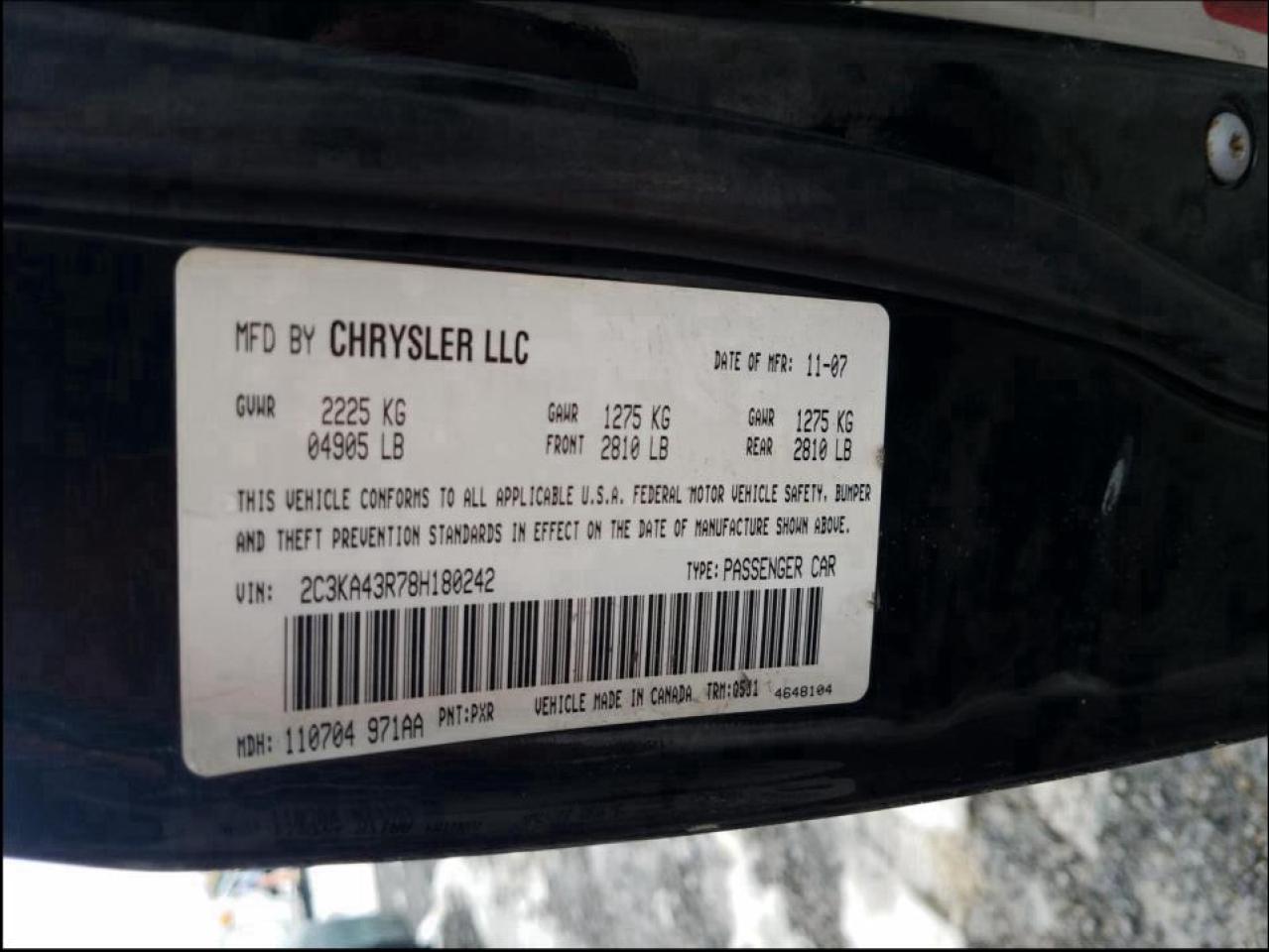 Photo 9 VIN: 2C3KA43R78H180242 - CHRYSLER 300 LX 