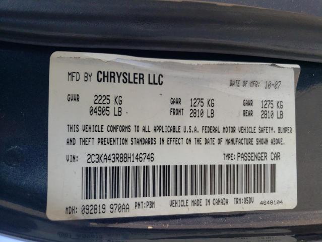 Photo 11 VIN: 2C3KA43R88H146746 - CHRYSLER 300 LX 