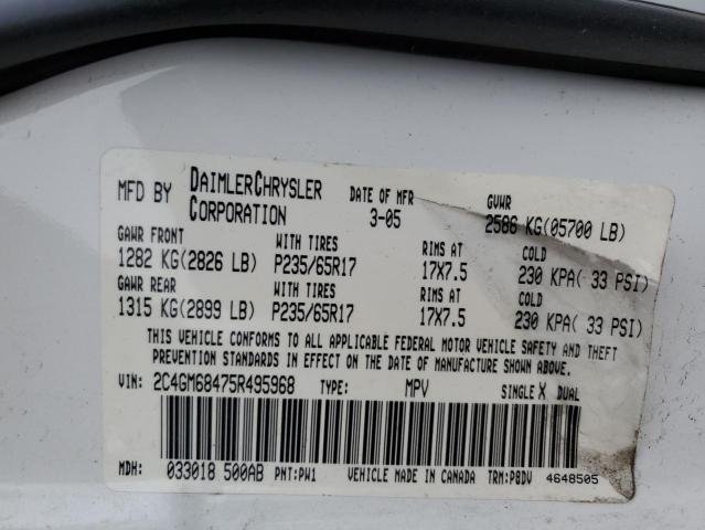 Photo 12 VIN: 2C4GM68475R495968 - CHRYSLER PACIFICA 