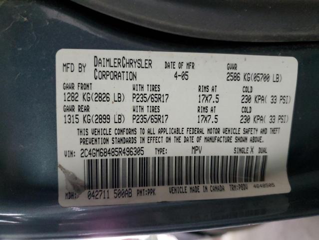 Photo 13 VIN: 2C4GM68485R496305 - CHRYSLER PACIFICA 