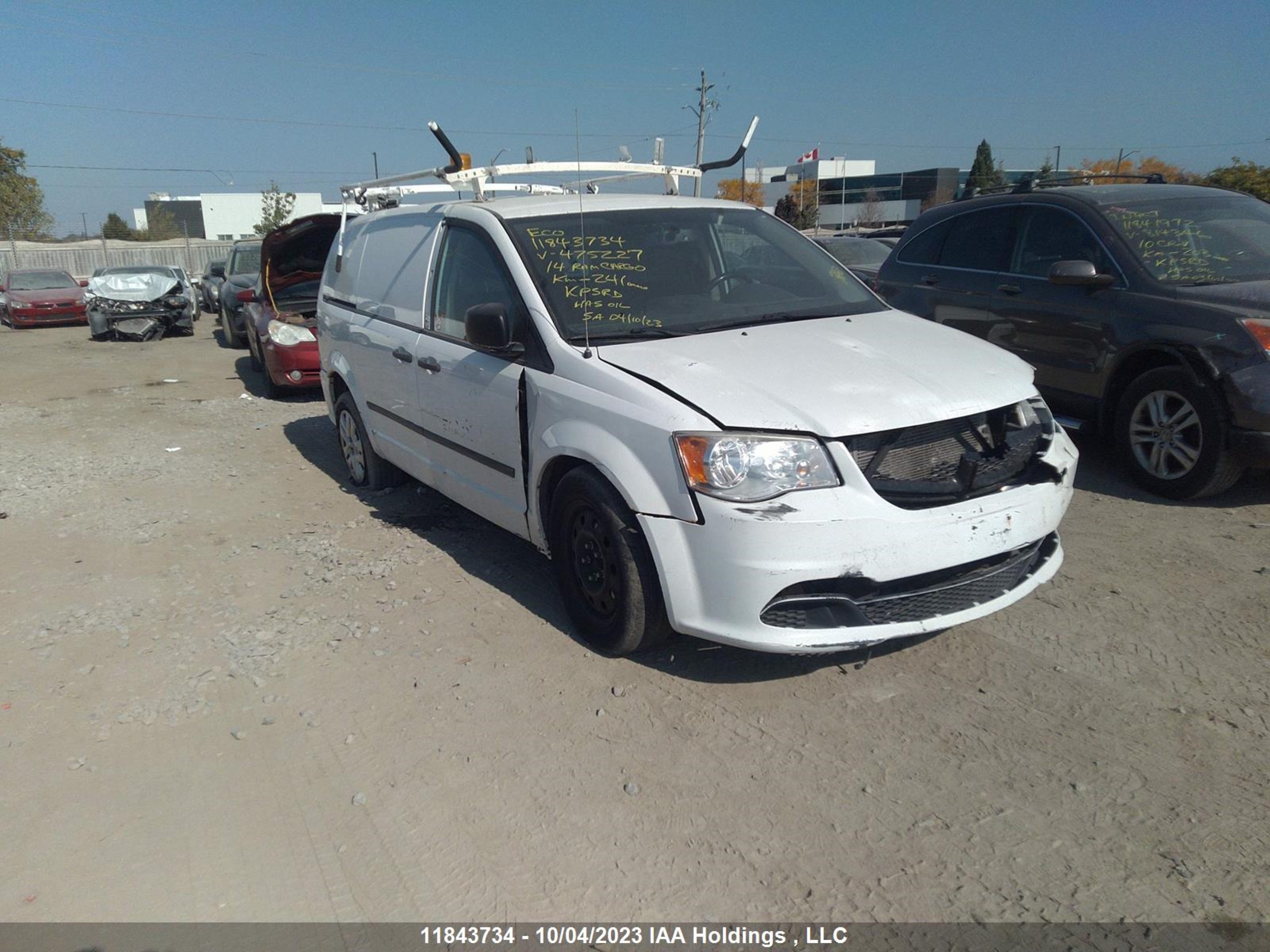 Photo 0 VIN: 2C4JRGAG6ER475227 - RAM CARGO VAN TRADESMAN 