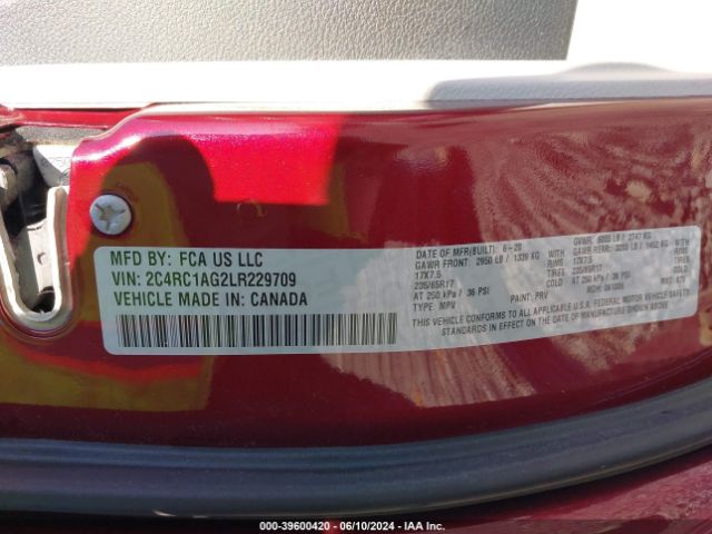 Photo 8 VIN: 2C4RC1AG2LR229709 - CHRYSLER VOYAGER 