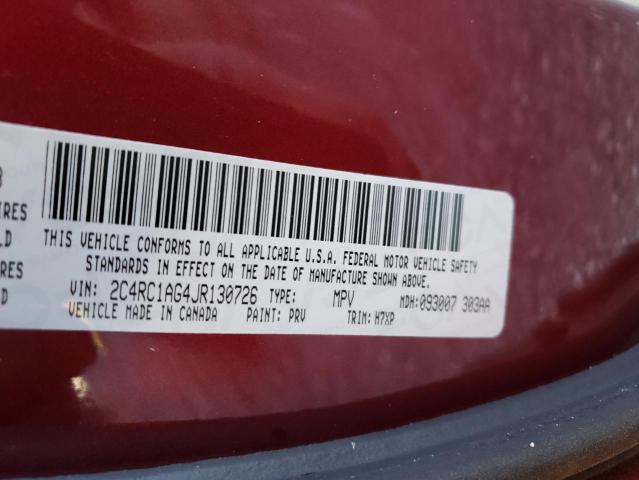 Photo 9 VIN: 2C4RC1AG4JR130726 - CHRYSLER PACIFICA L 