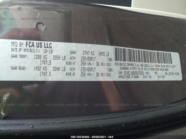 Photo 8 VIN: 2C4RC1AG5KR575252 - CHRYSLER PACIFICA 