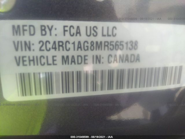 Photo 8 VIN: 2C4RC1AG8MR565138 - CHRYSLER VOYAGER 