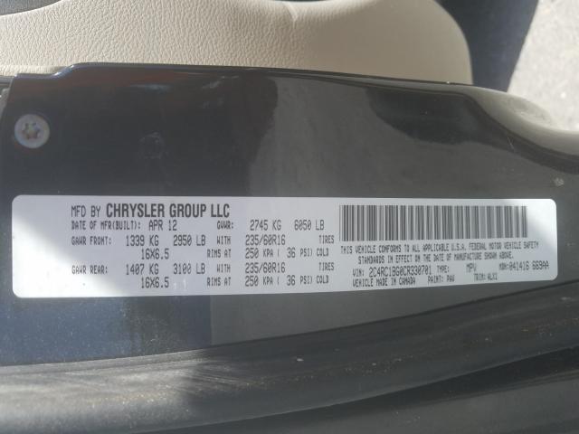 Photo 9 VIN: 2C4RC1BG0CR330701 - CHRYSLER TOWN &AMP COU 