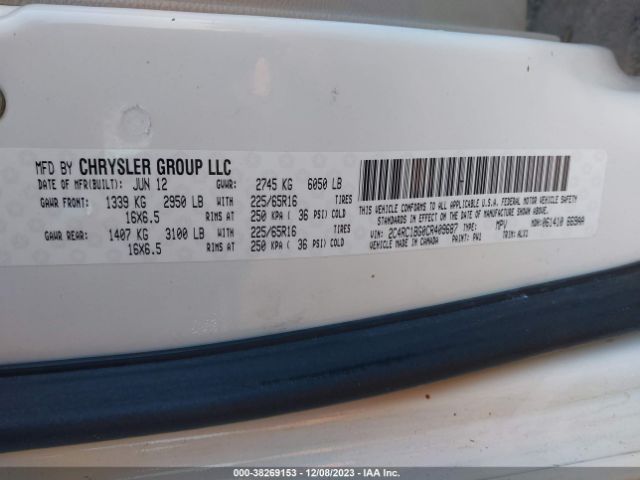 Photo 8 VIN: 2C4RC1BG0CR409687 - CHRYSLER TOWN & COUNTRY 