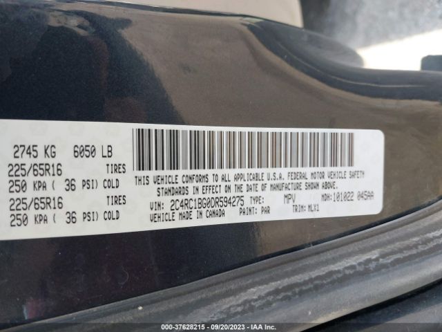 Photo 8 VIN: 2C4RC1BG0DR594275 - CHRYSLER TOWN & COUNTRY 