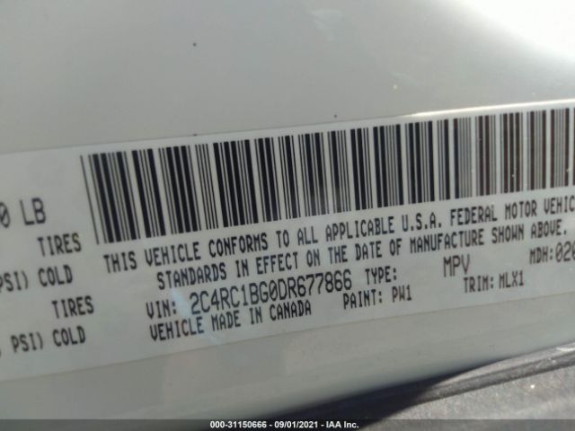 Photo 8 VIN: 2C4RC1BG0DR677866 - CHRYSLER TOWN & COUNTRY 