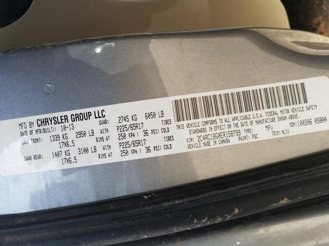 Photo 9 VIN: 2C4RC1BG0ER158799 - CHRYSLER TOWN & COU 