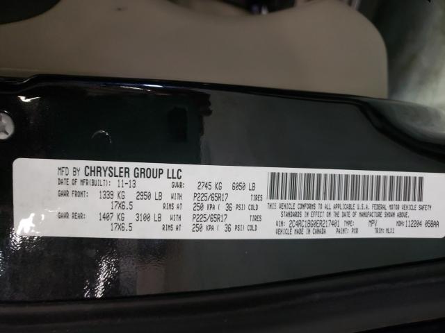 Photo 9 VIN: 2C4RC1BG0ER217401 - CHRYSLER TOWN & COU 