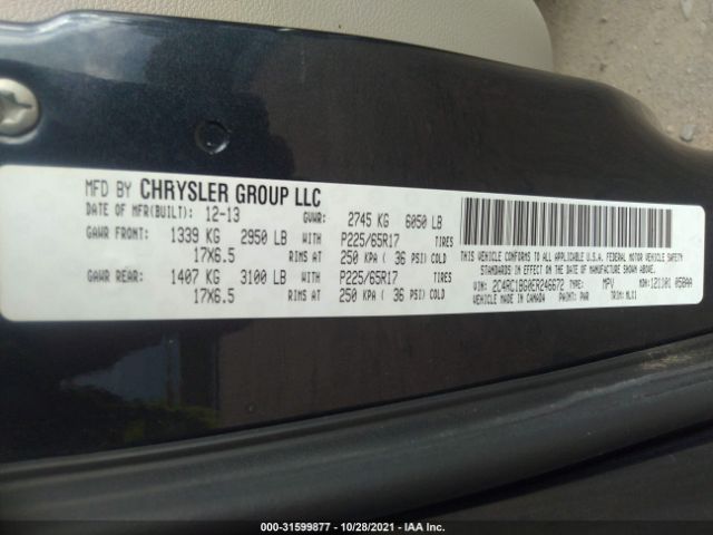 Photo 8 VIN: 2C4RC1BG0ER246672 - CHRYSLER TOWN & COUNTRY 