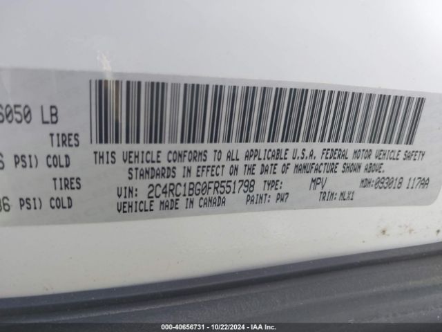 Photo 8 VIN: 2C4RC1BG0FR551798 - CHRYSLER TOWN AND COUNTRY 