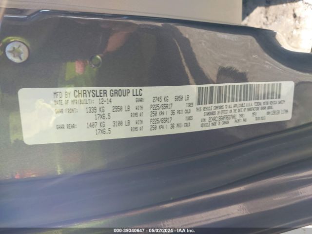 Photo 8 VIN: 2C4RC1BG0FR637001 - CHRYSLER TOWN & COUNTRY 