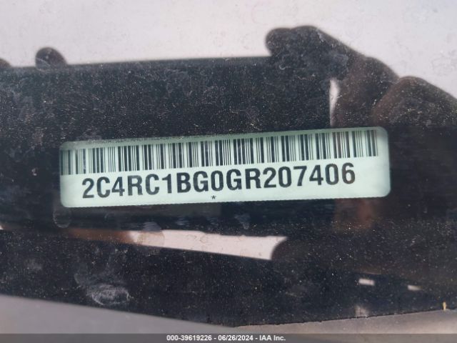 Photo 8 VIN: 2C4RC1BG0GR207406 - CHRYSLER TOWN AND COUNTRY 