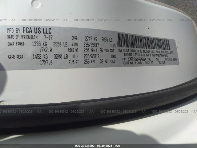 Photo 8 VIN: 2C4RC1BG0HR846824 - CHRYSLER PACIFICA 