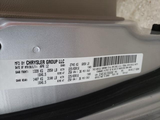 Photo 9 VIN: 2C4RC1BG1CR326382 - CHRYSLER TOWN &AMP COU 