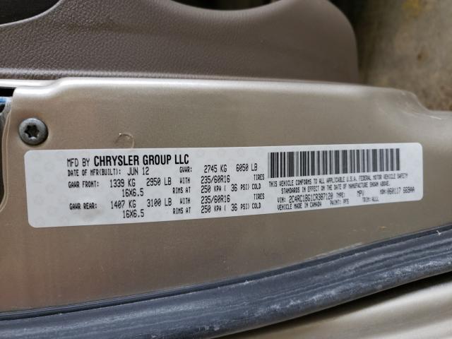 Photo 9 VIN: 2C4RC1BG1CR387120 - CHRYSLER TOWN &AMP COU 