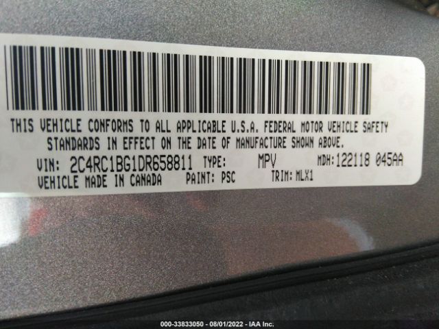 Photo 8 VIN: 2C4RC1BG1DR658811 - CHRYSLER TOWN & COUNTRY 