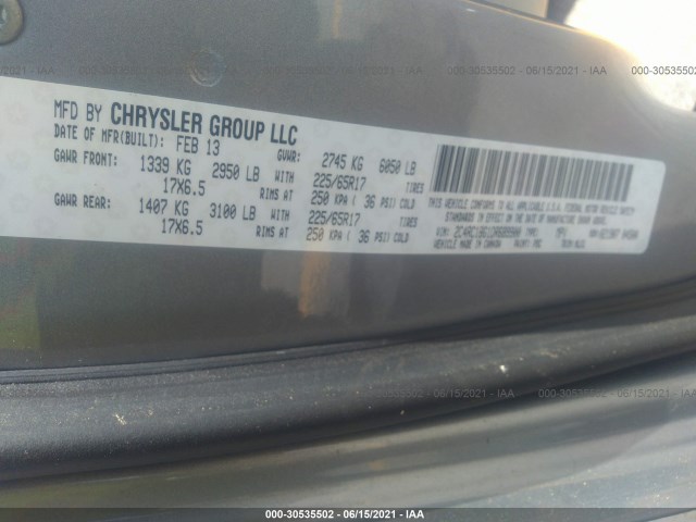 Photo 8 VIN: 2C4RC1BG1DR689900 - CHRYSLER TOWN & COUNTRY 