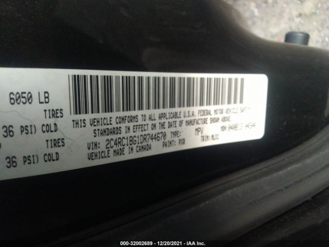 Photo 8 VIN: 2C4RC1BG1DR744670 - CHRYSLER TOWN & COUNTRY 