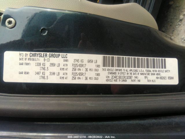 Photo 8 VIN: 2C4RC1BG1ER132387 - CHRYSLER TOWN & COUNTRY 