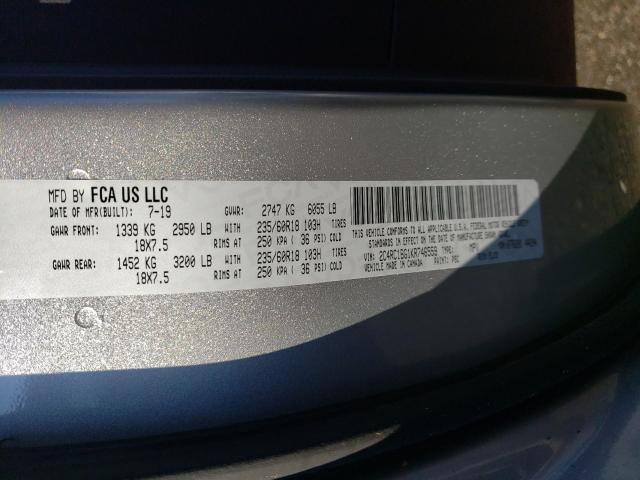 Photo 9 VIN: 2C4RC1BG1KR746559 - CHRYSLER PACIFICA T 