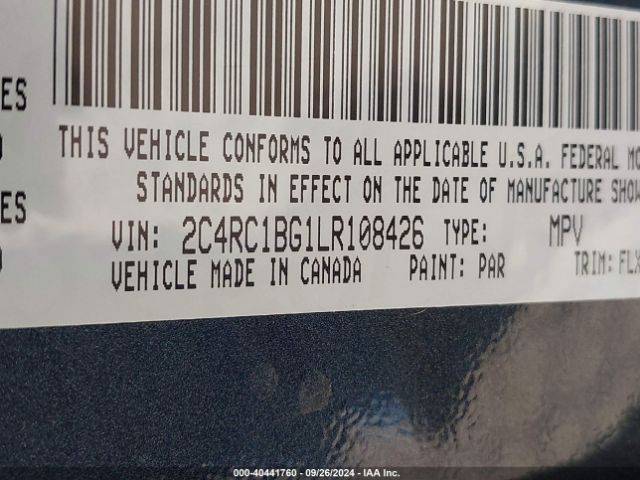 Photo 8 VIN: 2C4RC1BG1LR108426 - CHRYSLER PACIFICA 