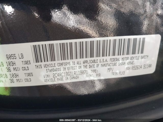 Photo 8 VIN: 2C4RC1BG1LR119071 - CHRYSLER PACIFICA 