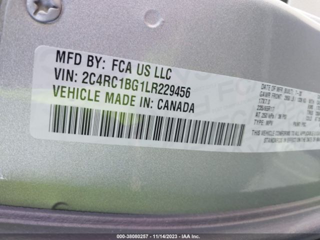 Photo 8 VIN: 2C4RC1BG1LR229456 - CHRYSLER PACIFICA 