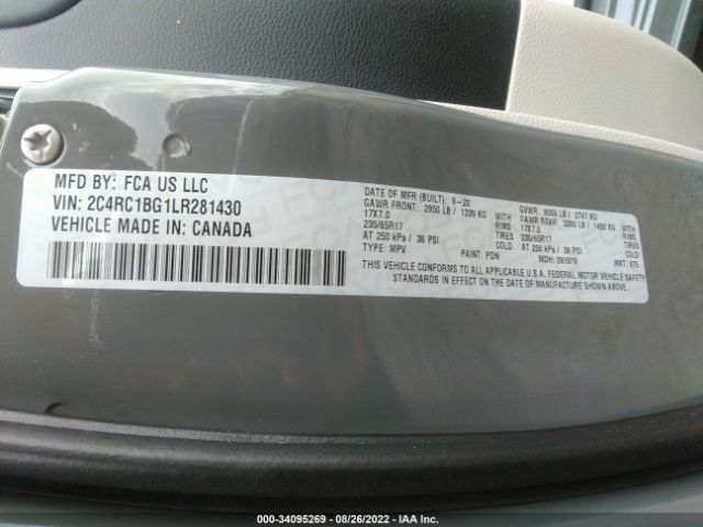 Photo 8 VIN: 2C4RC1BG1LR281430 - CHRYSLER PACIFICA 