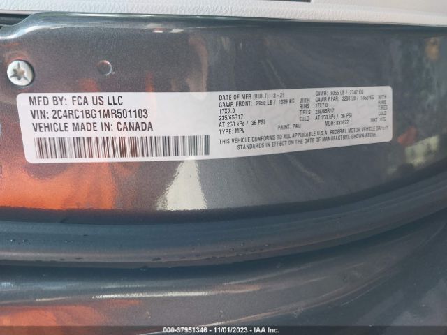 Photo 8 VIN: 2C4RC1BG1MR501103 - CHRYSLER PACIFICA 