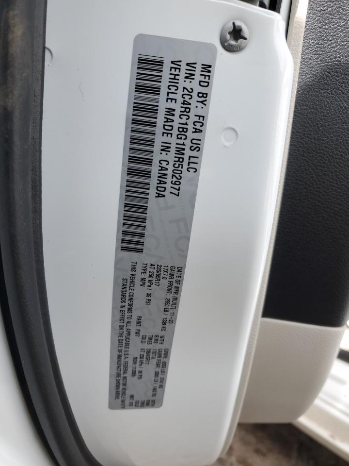 Photo 12 VIN: 2C4RC1BG1MR502977 - CHRYSLER PACIFICA 