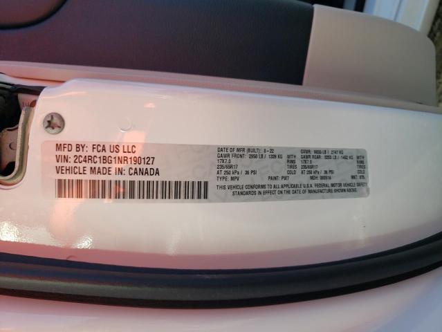 Photo 13 VIN: 2C4RC1BG1NR190127 - CHRYSLER PACIFICA T 