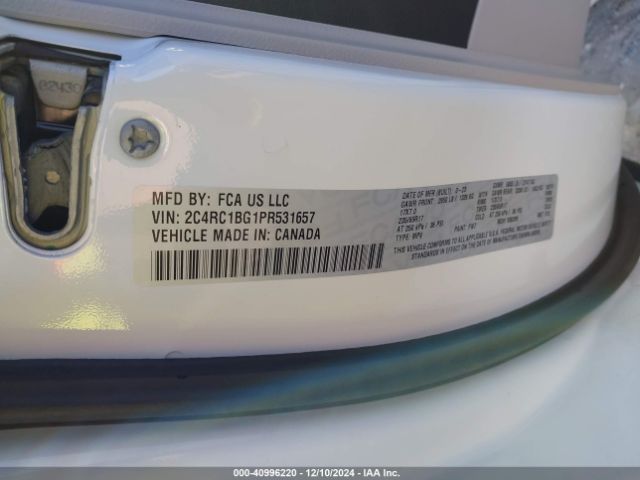 Photo 8 VIN: 2C4RC1BG1PR531657 - CHRYSLER PACIFICA 