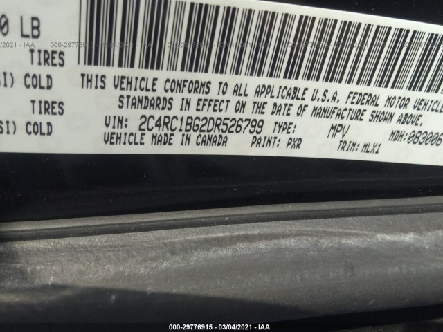 Photo 8 VIN: 2C4RC1BG2DR526799 - CHRYSLER TOWN & COUNTRY 