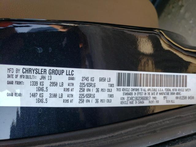 Photo 9 VIN: 2C4RC1BG2DR669817 - CHRYSLER TOWN & COU 