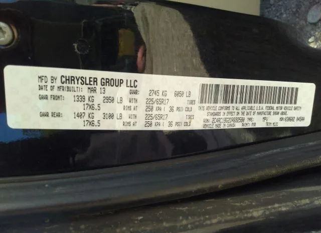 Photo 8 VIN: 2C4RC1BG2DR692580 - CHRYSLER TOWN & COUNTRY 